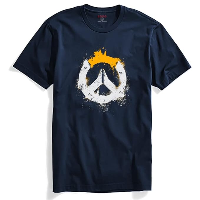 ADRO Men's Solid Regular Fit T-Shirt Clothing T-Shirts