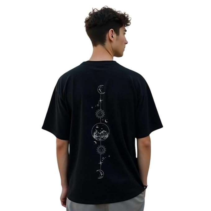 NOBERO Men’s Oversized T-Shirt (Black)