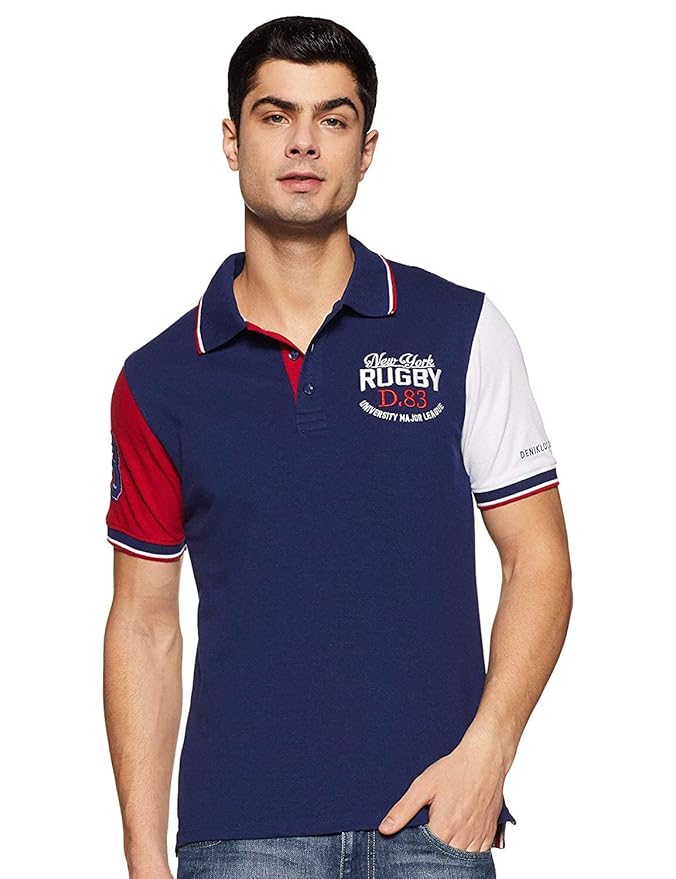 Deniklo Men's Regular Fit Polo Shirt Clothing T-Shirts