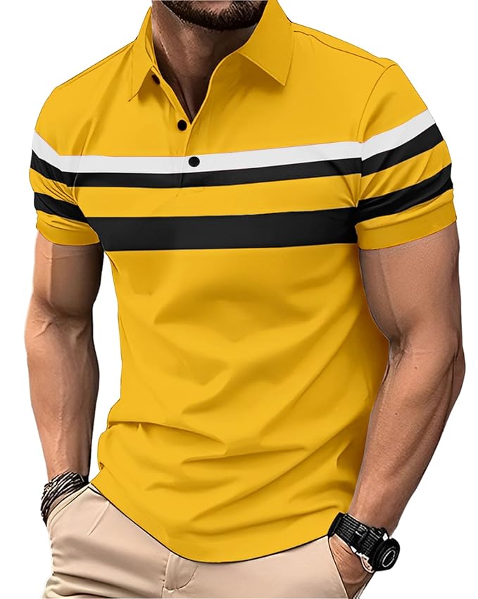 AUSK Men Polo Tshirt with Half Sleeve Regular Fit Clothing T-Shirts