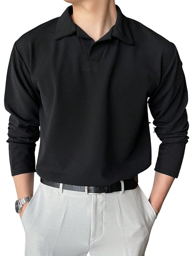 Leriya Fashion Men's Lycra Blend Regular Fit Polo T-Shirt Plain & Versatile (Available in Plus Size and Combo Pack of 2) Clothing T-Shirts