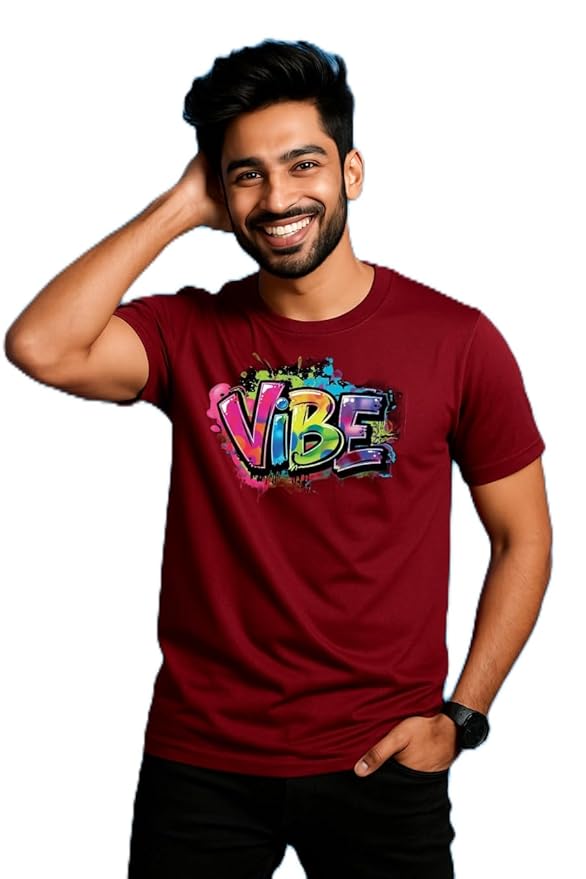 Pure Cotton T Shirt for Men (TSPCTMAMSRNFA423P_BZ) Clothing T-Shirts