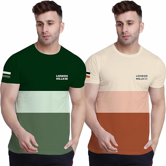 London Hills Men's Cotton Regular Fit T-Shirt Clothing T-Shirts