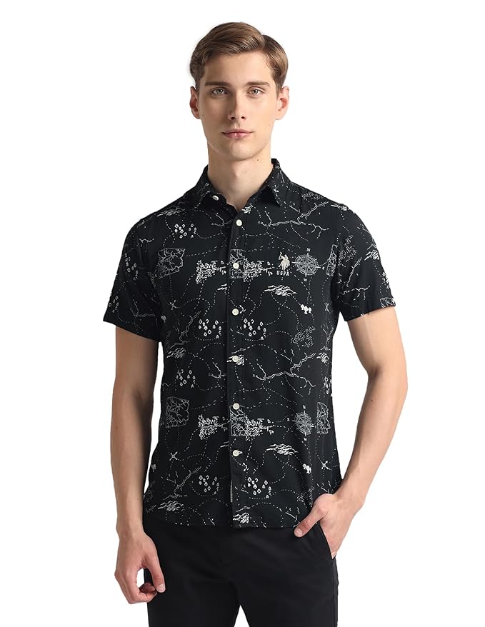 U.S. Polo ASSN. Men's Cotton Slim Fit Shirt Clothing Shirts