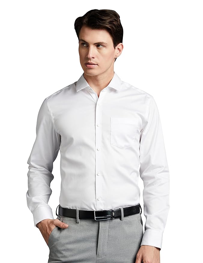Symbol Premium Men's Wrinkle-Resistant Regular Fit Cotton Formal Shirt Clothing Shirts