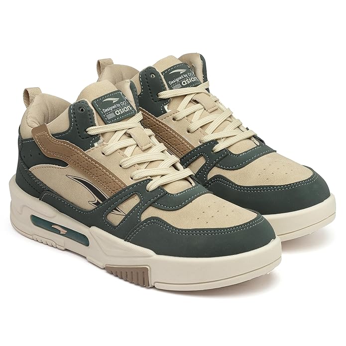 ASIAN Men's MEXICO-11 Casual Sneaker Shoes with Synthetic Upper Lightweight Comfortable Mid Top Sneaker Shoes for Men's & Boy's Footwear Sports Shoes