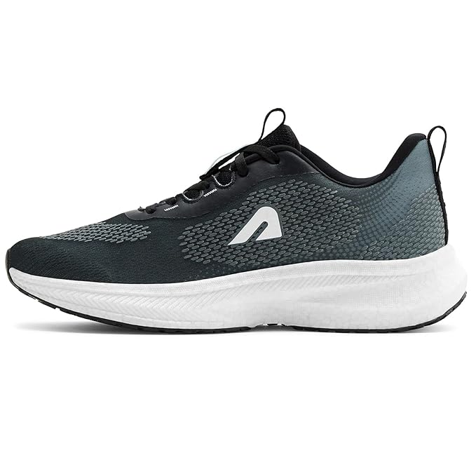 BoldFit Running Shoes for Man Soft Sole Sports Shoes for Men Running Light Weight Shoe for Men Sports Anti Slip Gym Shoe for Man Workout mesh Gym Footwear, Black - 10 Footwear Sports Shoes