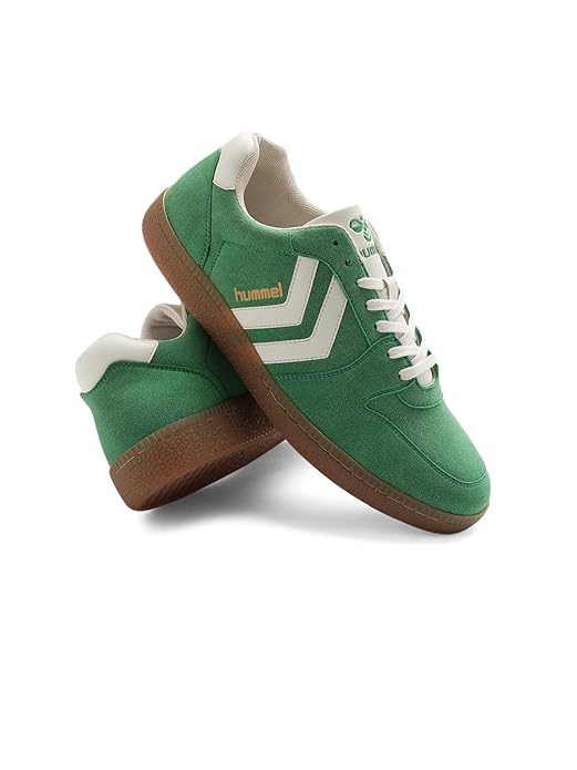 hummel Classic Verve Casual Suede Sneaker for Men Lightweight with Synthetic Suede Enhanced Comfort Cushioned Insole and Slip-Resistance Work and Play Business Casual Shoes Footwear Sports Shoes