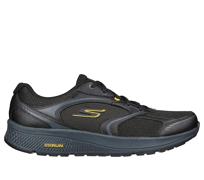 Skechers-Men's Running Shoes-GO Run CONSISTENT-220371ID-BKYL-10 Black/Yellow