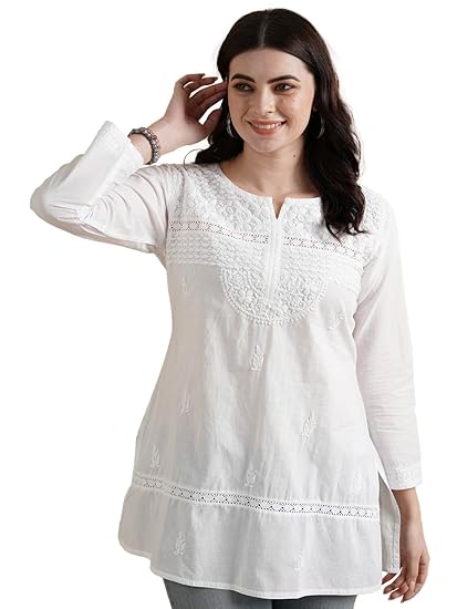 Ada Women's Cotton Straight Fit Tunic Tunic Clothing Kurtis