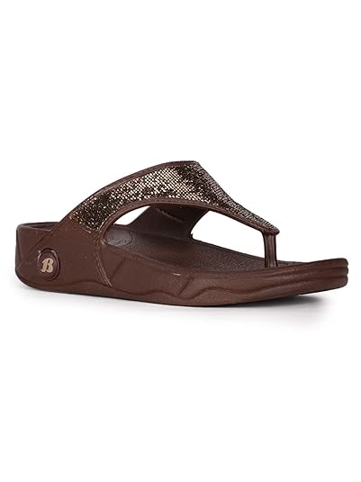 Bata Women's Platform Heel Sandal - DARK BROWN (5 UK) (5724121)