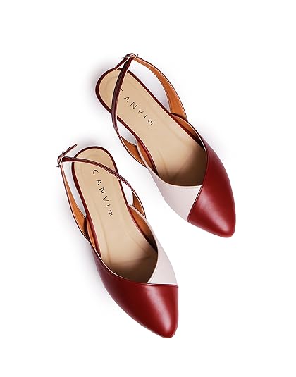 CANVI Stylish | Fancy | Comfortable Women's Ethnic Flats Sandals for Women and Girl, Synthetic Leather Sandals Casual Summer Beach Shoes Sandal Footwear Sandals