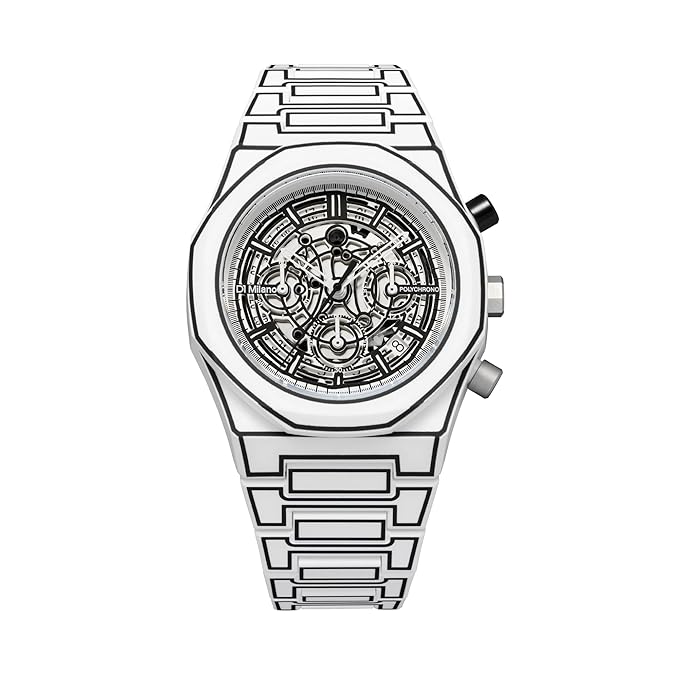D1 Milano White Sketch Polychrono 40.5 mm Accessories Watches