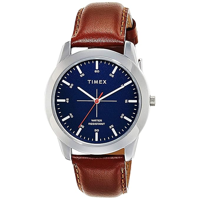 TIMEX Classics Analog Watch for Men with Round Dial & Water Resistant Man's Wrist Watches Accessories Watches