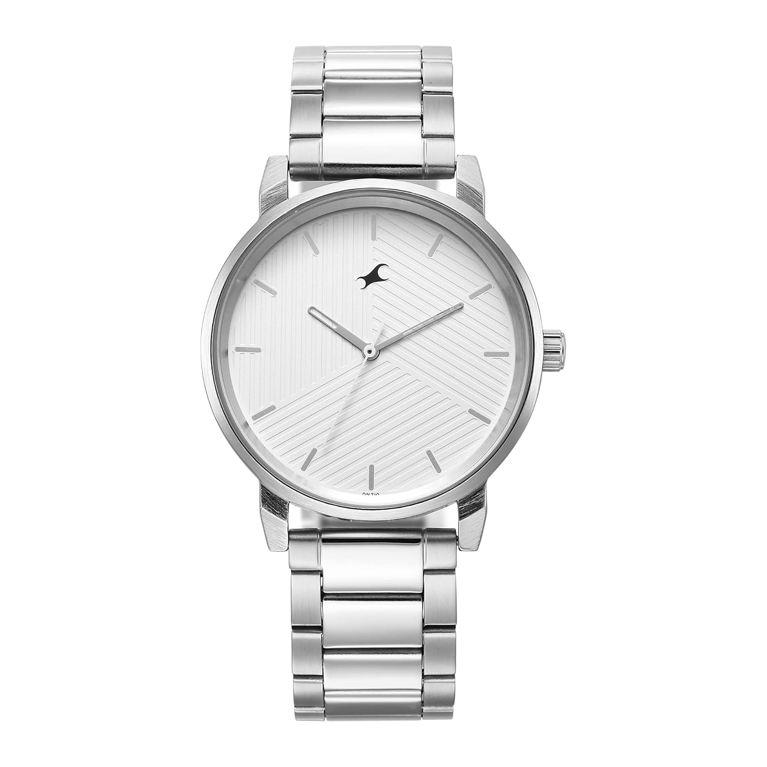 Fastrack Stunners Quartz Analog White Dial Silver Metal Strap Watch for Guys - 3278SM04 Accessories Watches