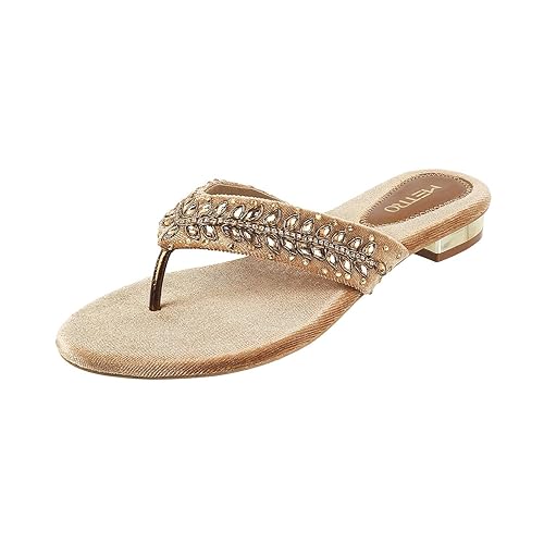 Metro Women Ethnicwear Flat Thong Chappal Footwear Sandals