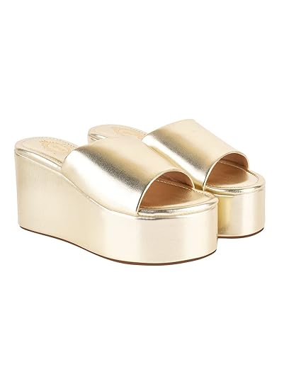 Shoetopia Women’s Stylish Platform Wedge Heels – Slip-On Comfortable Casual Party Comfortable FootWear Sandals Footwear Sandals