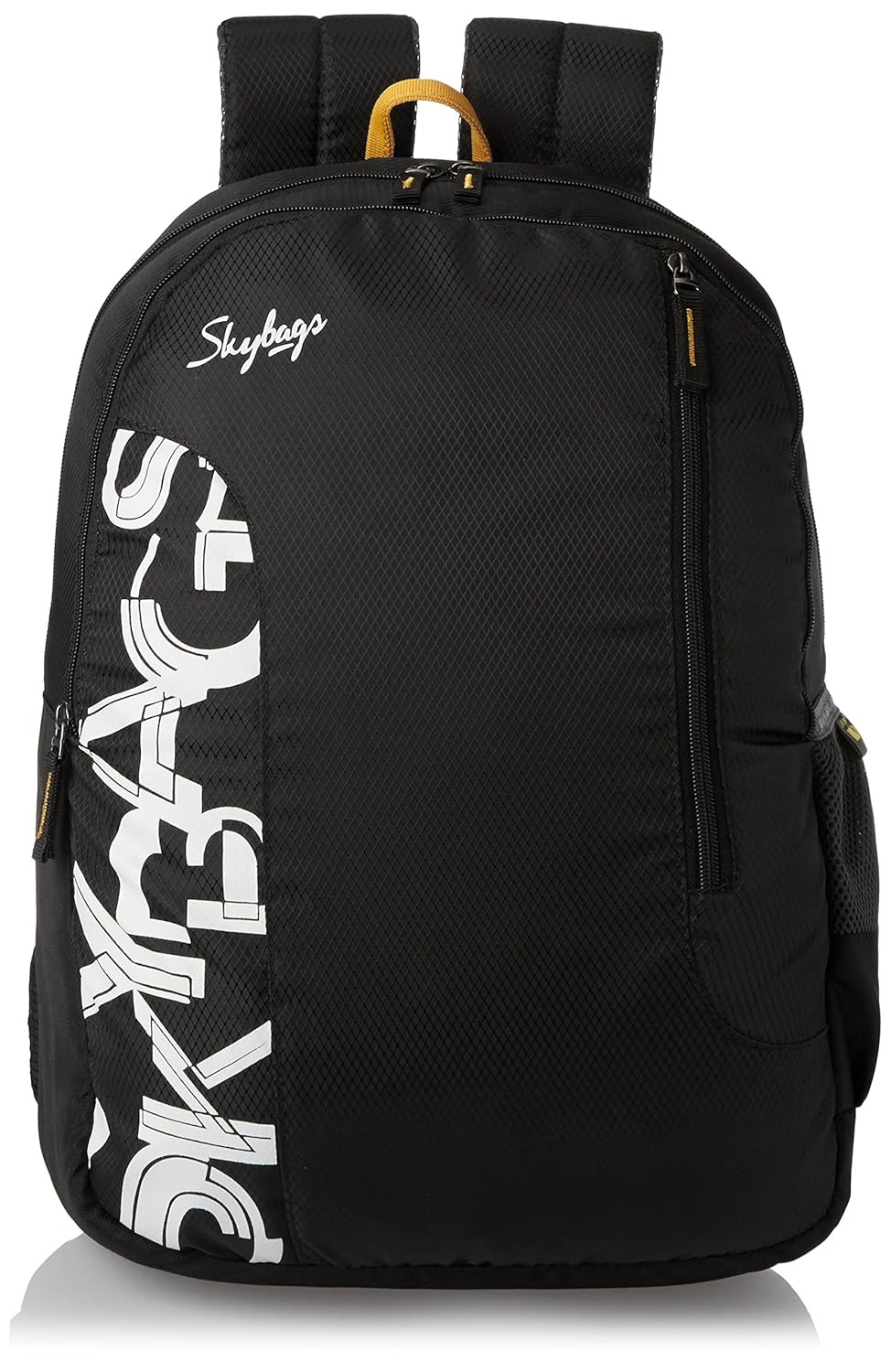 Skybags Casual Standard Backpack 28L, 2 Main Compartments, Bottle Pocket, Front Pocket, Padded Shoulder Straps | Black | Brat Accessories Bags