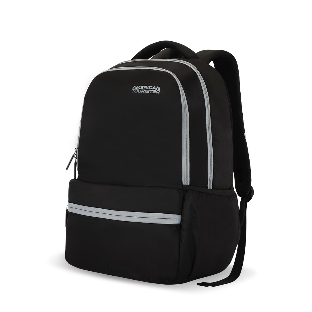 American Tourister Lex Style 02, 31L & 17" Inch Laptop Backpack for College & Office with Front Organizer, Backpack bag for Man & Women - Navy Accessories Bags