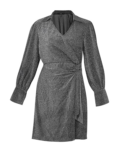 VERO MODA Spread Collar Tie Up Dress