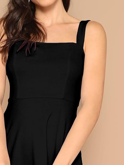 Aahwan Women's Fit And Flare Midi Dress Clothing Dresses