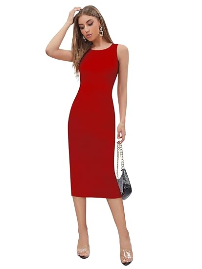 Toochki Dress for Women | One Piece |Bodycon | Slim Fit Body con | Midi Length| Spandex | Beach Outfits Clothing Dresses