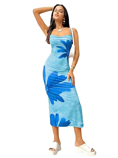 Women Casual Loose Sundress Sleeveless Split Maxi Long Beach Dress Travel Vacation 2025 Summer Outfits Clothing Dresses