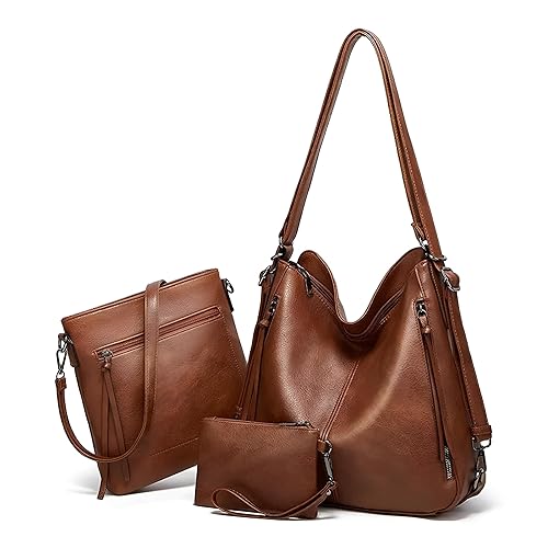 HUGGI Handbag for Woman or Girl with Detachable Strap & Wallet Purse for Women Handbag with Improve Zipper Accessories Bags