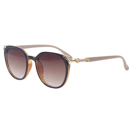 HASHTAG EYEWEAR UV Protected Sunglasses for Women | Stylish Retro Gradient Goggles | Lightweight Polarized Eyewear | Driving Glasses | Fashionable Ladies Shades for Outdoor Activities Accessories Sunglasses