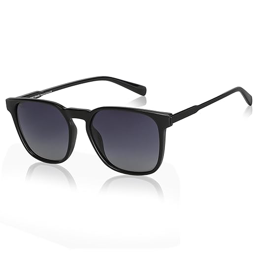 VINCENT CHASE EYEWEAR By Lenskart |Full Rim Square Sunglasses| Style Cast (Pc)|Polarized And 100% UV Protected|Men & Women| Vc S13980