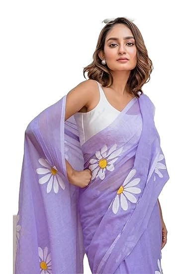 Yashika Women's Georgette Floral Printed Saree With Unstitched Blouse Piece |saree for Women | New Sari | Latest Saree