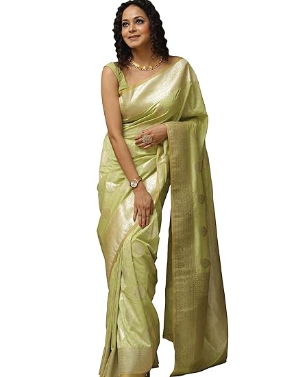 Sugathari Women's Banarasi Saree Pure Kanjivaram Silk Saree Soft new ladies 2025 Design Wear Pattu Sarees Latest Sadi Party Sari collections With Blouse Piece (San Pari-224) Clothing Sarees