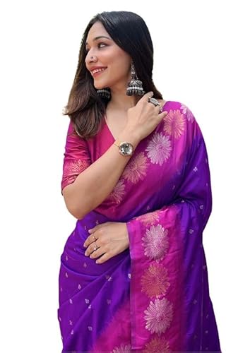 SGF11 Women's Kanjivaram Pure Soft Silk Designer Saree With Blouse Piece Clothing Sarees