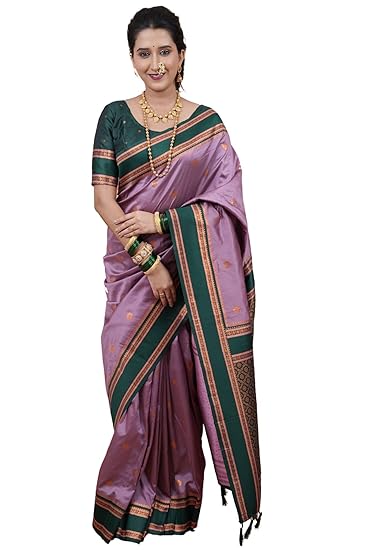 SGF11 Women's Kanjivaram Pure Soft Silk Saree With Unstitched Blouse Piece Clothing Sarees