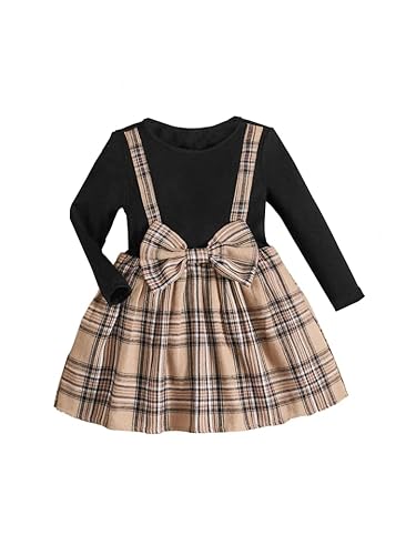 TAGAS Dress for Girls II Baby Girl Dress, Frock Girls Infants Casual wear for Kids Dresses and Jump Suite Round Neck Full Sleeve Dress for Girls (KD-137) Clothing Dresses