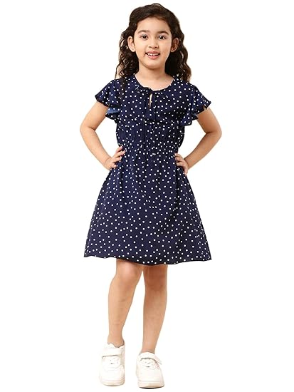 A.T.U.N. (ALL THINGS UBER NICE) Girls Skater Knee Length Casual Dress Clothing Dresses