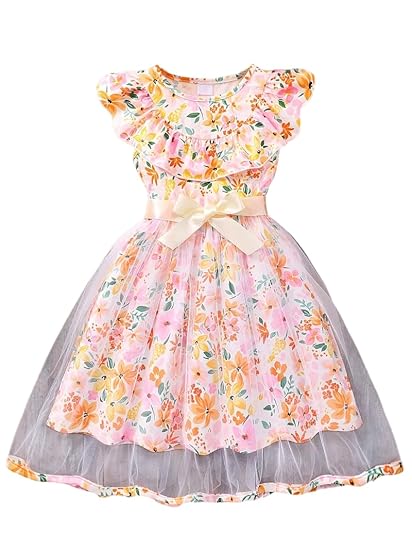 TAGAS Girls' Princess Dress ||Babygirls Frock || Birthday Dress for Girls|| (KD-84)