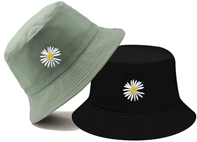JAZAA Bucket Hat for Women Men Teens Reversible Summer Beach Sun Hat Packable Fisherman Cap for Travel Outdoor Hiking Accessories Hats
