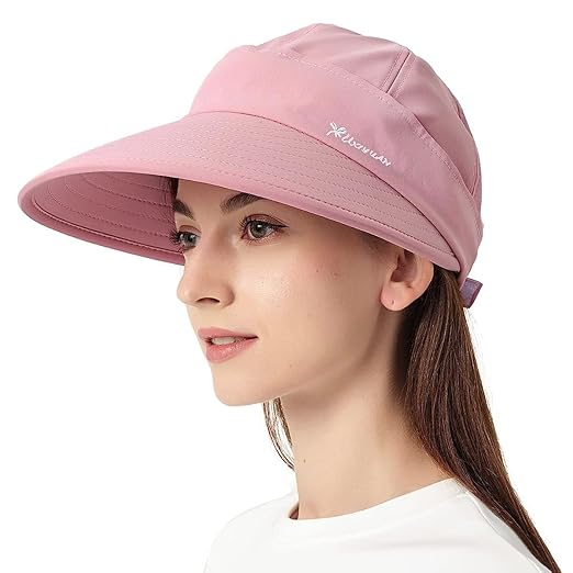 PALAY Women Polyester ® Sun Hat, 2 In 1 Wide Brim Sun Hats Sport Caps Outdoor Uv Protection Summer Cap With Detachable Top For Beach, Fishing, Baseball Accessories Hats