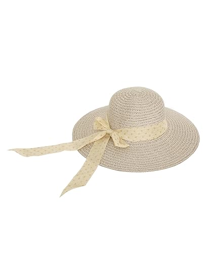 FabSeasons Long Brim Beach and Sun Hat/caps for Women & Girls Accessories Hats