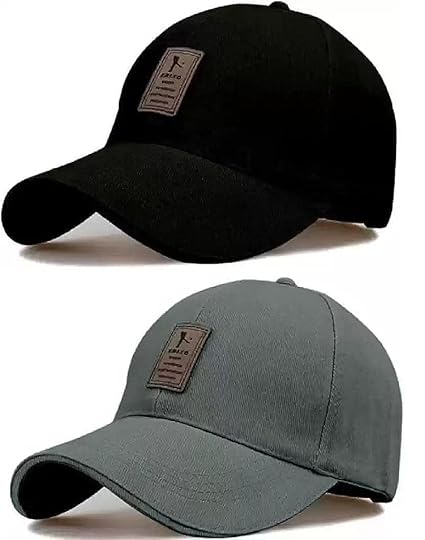 SELLORIA Brand Soft Cotton Adjustable Unisex Cap for Men and Women Freesize Baseball Caps (Pack of 2) Accessories Hats