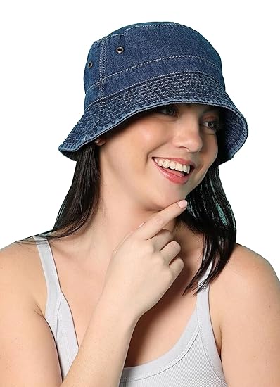 INFISPACE Men & Women Bucket Sun Hat | Unisex Beach Hat for Sun Protection | Round Sun Cap for Hiking, Fishing, Gardning, Travel Accessories Hats