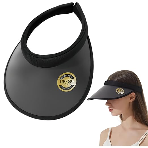 XForce Plaza UPF 50+ Summer Sun Visors for Women - Fashion Sun Visor Wide Brim Sport Beach Hat UV Protection Baseball Golf Tennis Cap Accessories Hats