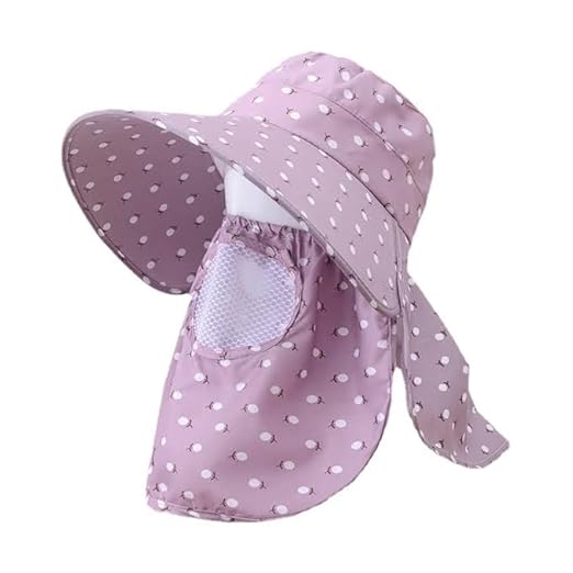 Women Sun Hat Wide Brim UV Protection Fishing Hat Foldable Women's Cotton Hat Purple Accessories Hats