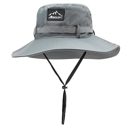 Boldfit Unisex's Sun Hat for Men & Women UPF Protection Wide Brim Outdoor Hat with Adjustable Fit, Breathable Fabric, Moisture-Wicking & Packable Design-Ideal for Hiking, Trekking, Beach & Travel Accessories Hats