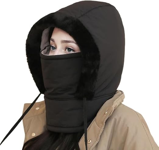 FLYNGO Unisex Fleece Lined Thick Winter Warm Full Face Cover Winter Cap, Monkey Cap, Balaclava Cap for Men and Women