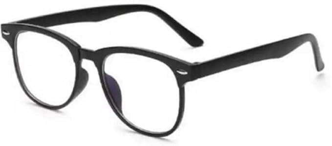 AIM Transparent Clear Zero Power UV Protected Silver Oval Sunglasses/Spectacles For Men & Women Accessories Sunglasses