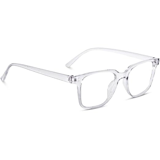 IFLASH Transparent Clear Zero Power Square Lightweight Optical Frame Specs Eyeglasses Sunglasses