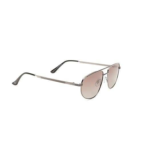 SPECSMAKERS Sunglass Polarized Metal DB Pilot 54 Gunmetal with Brown WAD8118