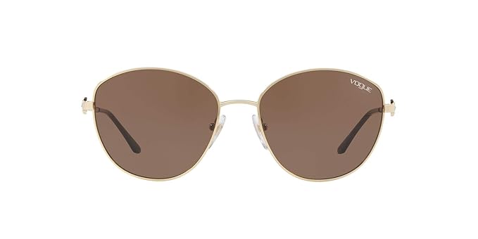 Vogue Eyewear UV Protected Irregular Sunglasses for Women ( 0VO4091BI | 56mm | Brown ) Accessories Sunglasses